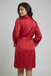 Zivame Luxe Satin 5 Pc Sleep Set - Scarlet Sag — thumbnail 4